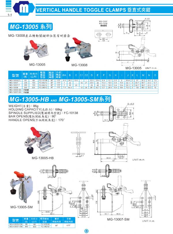 垂直式夾鉗 1-(1~6)
